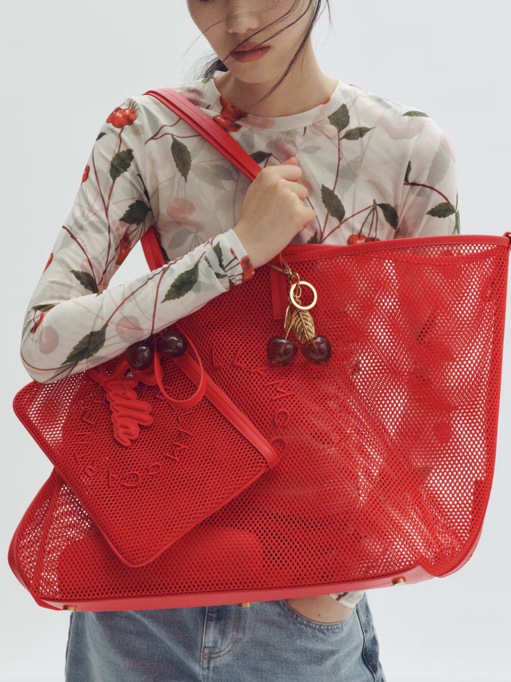 STELLA MCCARTNEY H&MLARGE MESH TOTE BAG - Picture 6 of 11